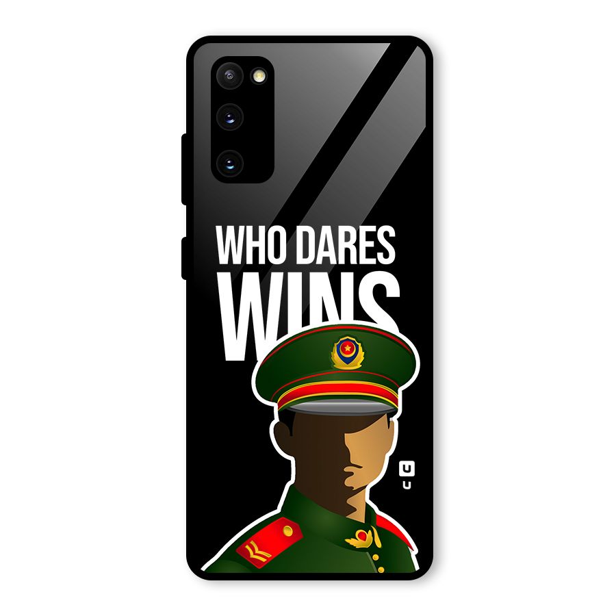 Who Dares Wins Glass Back Case for Galaxy S20 FE 5G