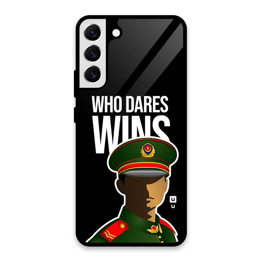 Who Dares Wins Glass Back Case for Galaxy S22 Plus 5G