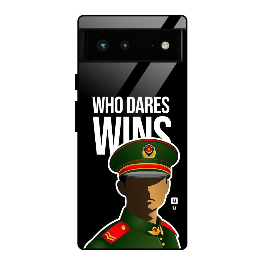 Who Dares Wins Glass Back Case for Google Pixel 6