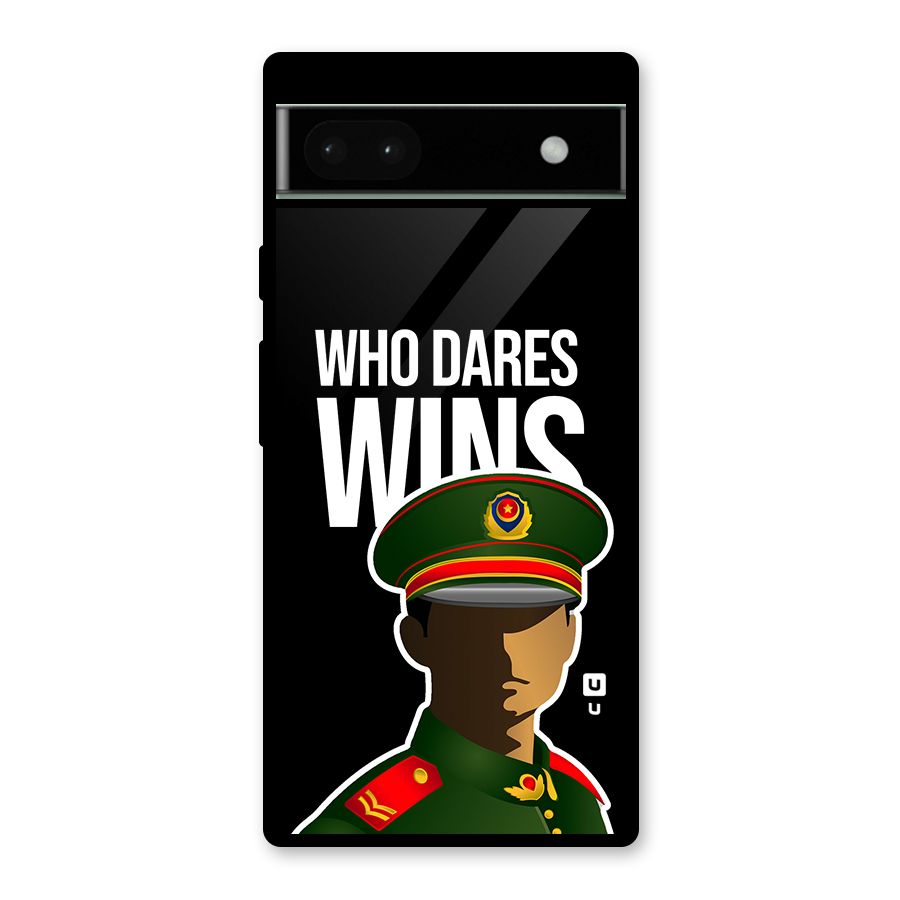 Who Dares Wins Glass Back Case for Google Pixel 6a