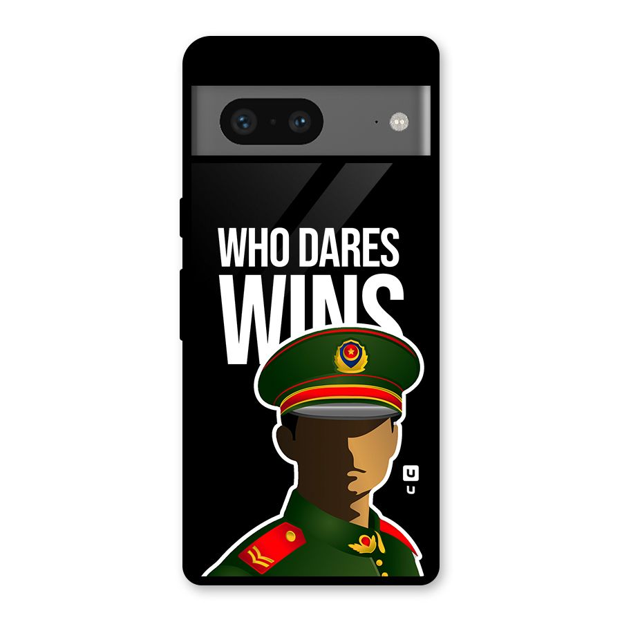 Who Dares Wins Glass Back Case for Google Pixel 7