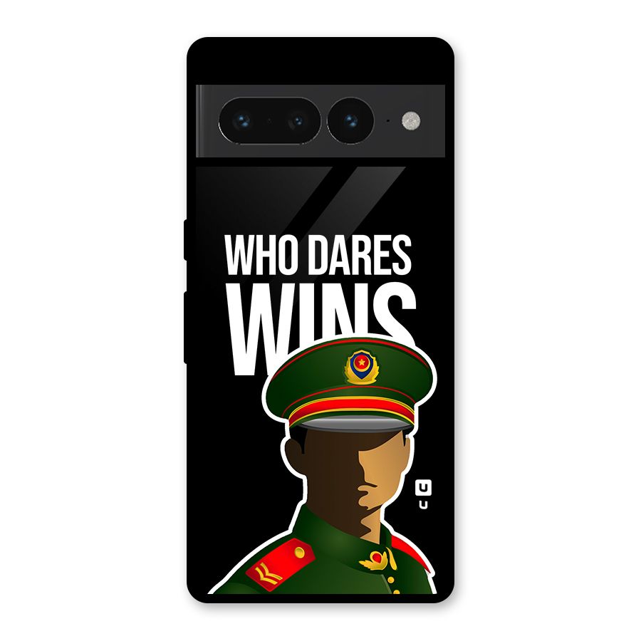 Who Dares Wins Glass Back Case for Google Pixel 7 Pro