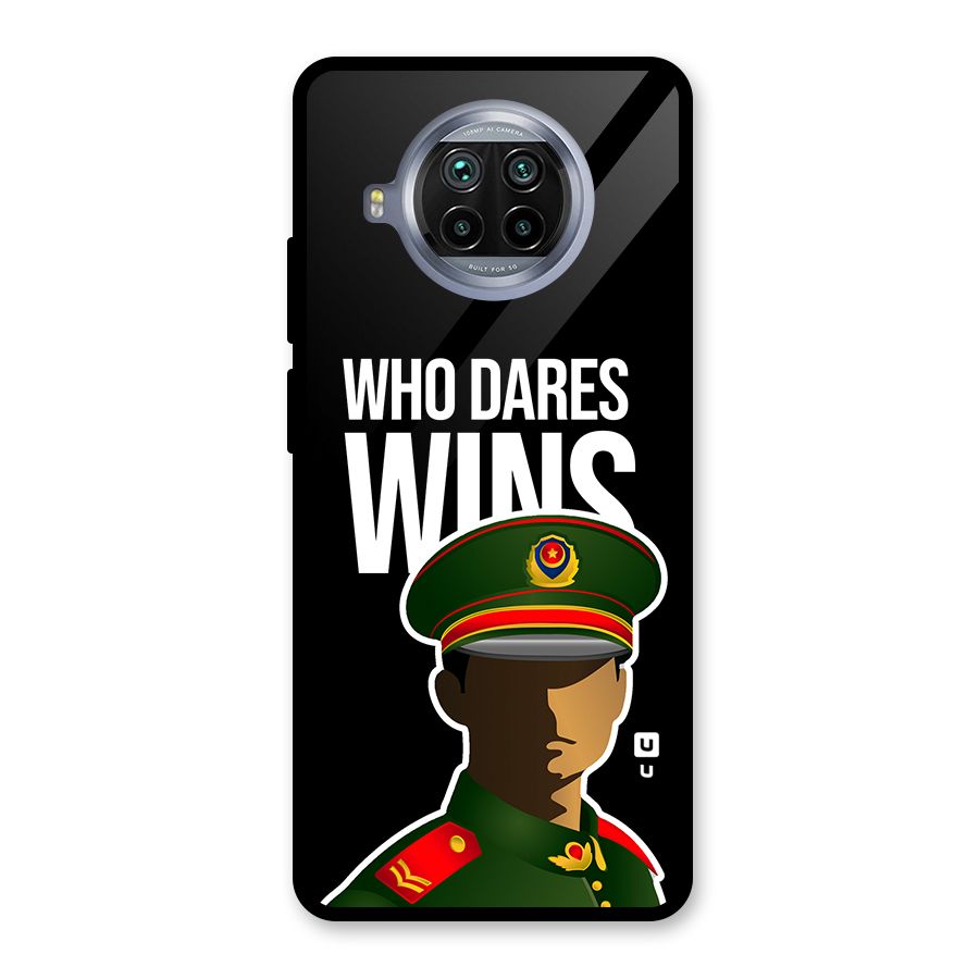Who Dares Wins Glass Back Case for Mi 10i