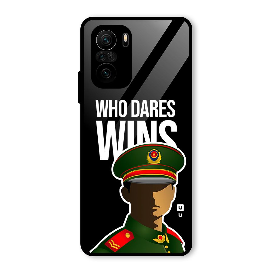 Who Dares Wins Glass Back Case for Mi 11X Pro