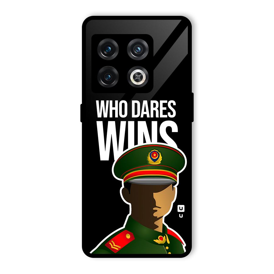 Who Dares Wins Glass Back Case for OnePlus 10 Pro 5G