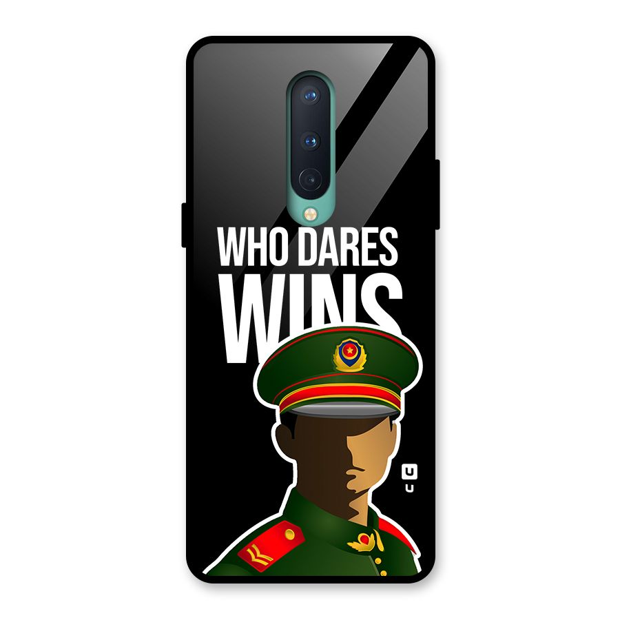 Who Dares Wins Glass Back Case for OnePlus 8