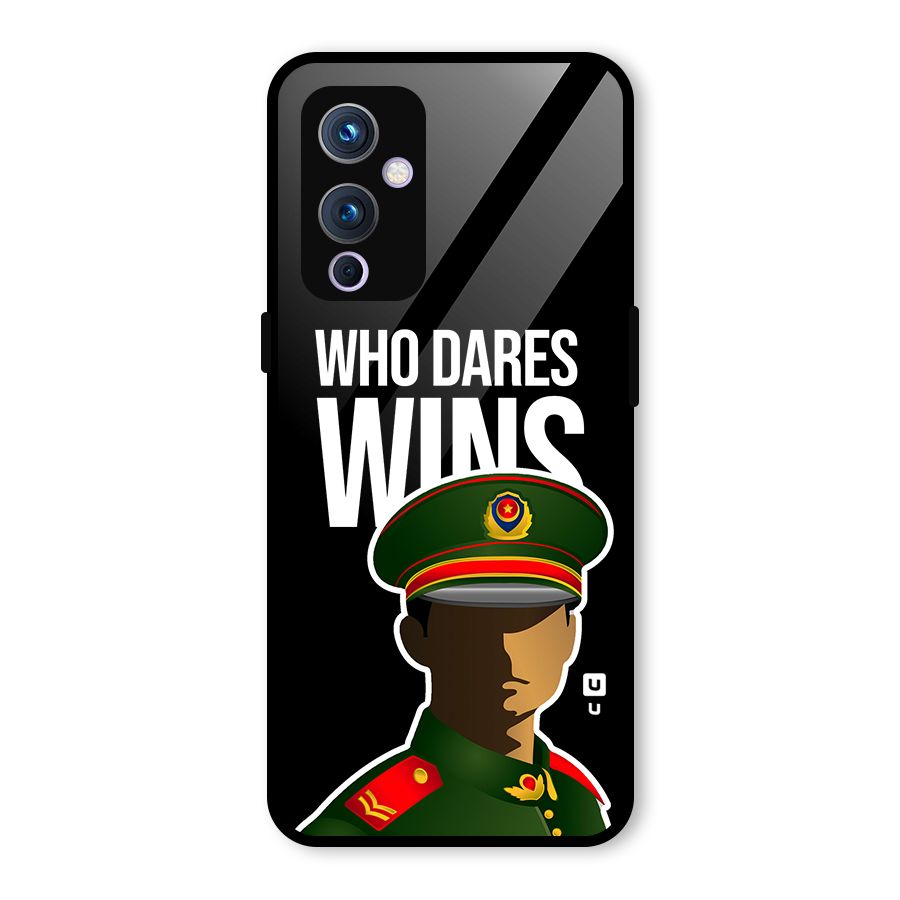Who Dares Wins Glass Back Case for OnePlus 9
