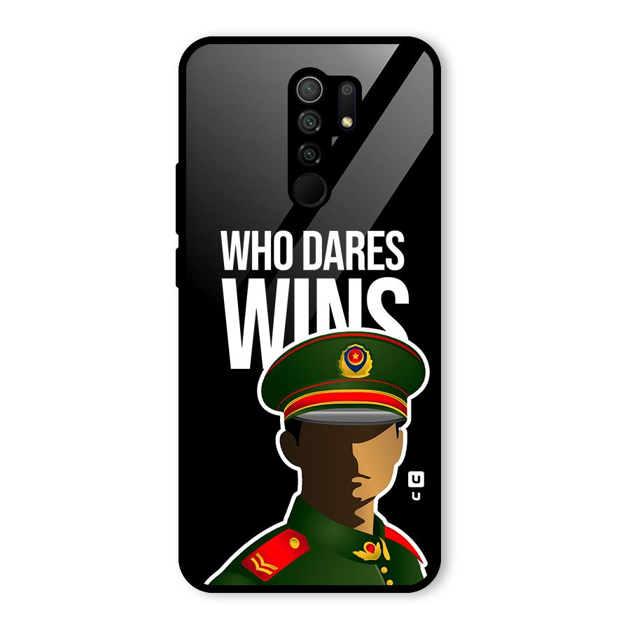 Who Dares Wins Glass Back Case for Poco M2