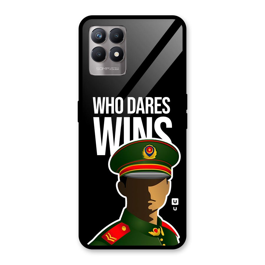 Who Dares Wins Glass Back Case for Realme Narzo 50