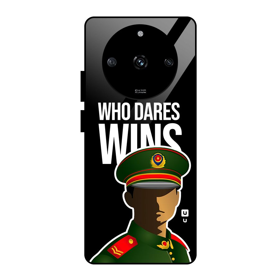 Who Dares Wins Glass Back Case for Realme Narzo 60 5G