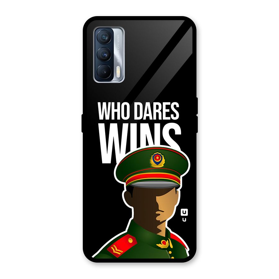 Who Dares Wins Glass Back Case for Realme X7