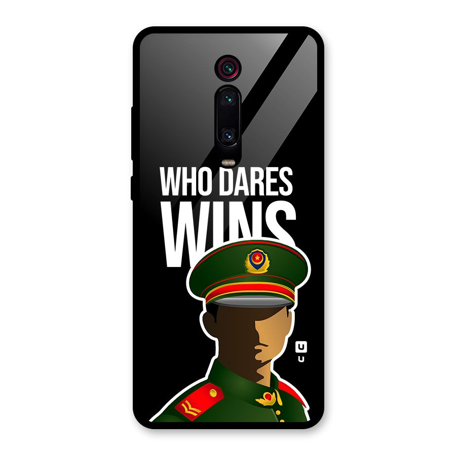 Who Dares Wins Glass Back Case for Redmi K20 Pro
