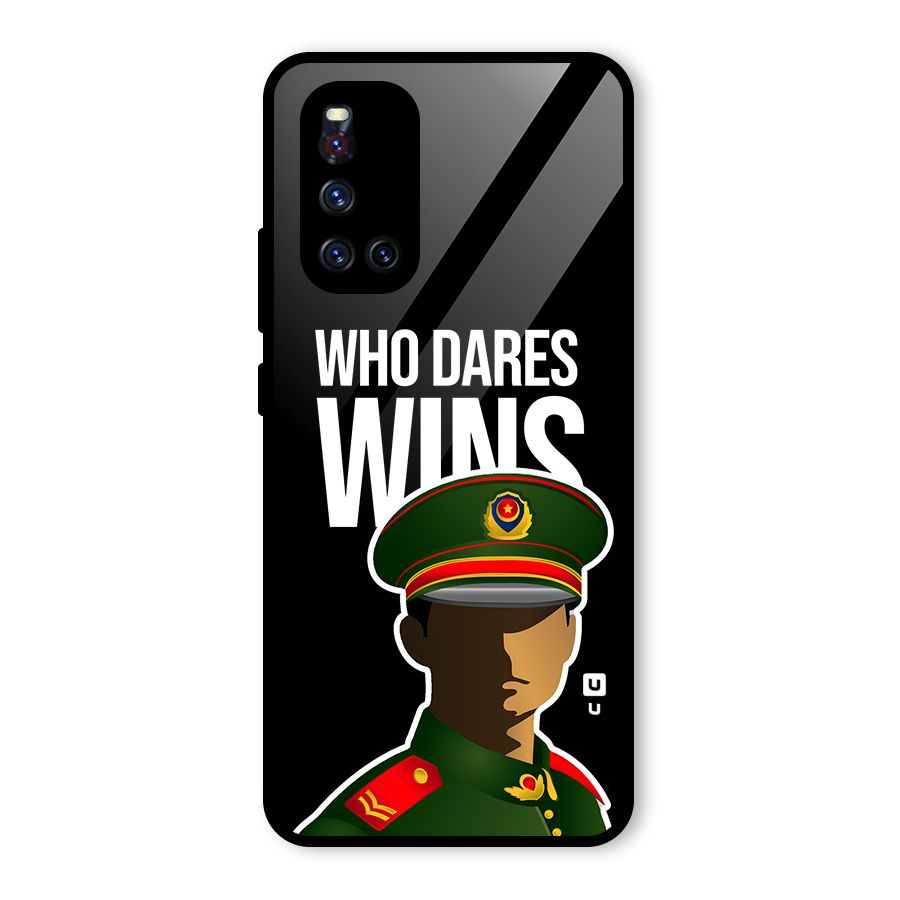 Who Dares Wins Glass Back Case for Vivo V19