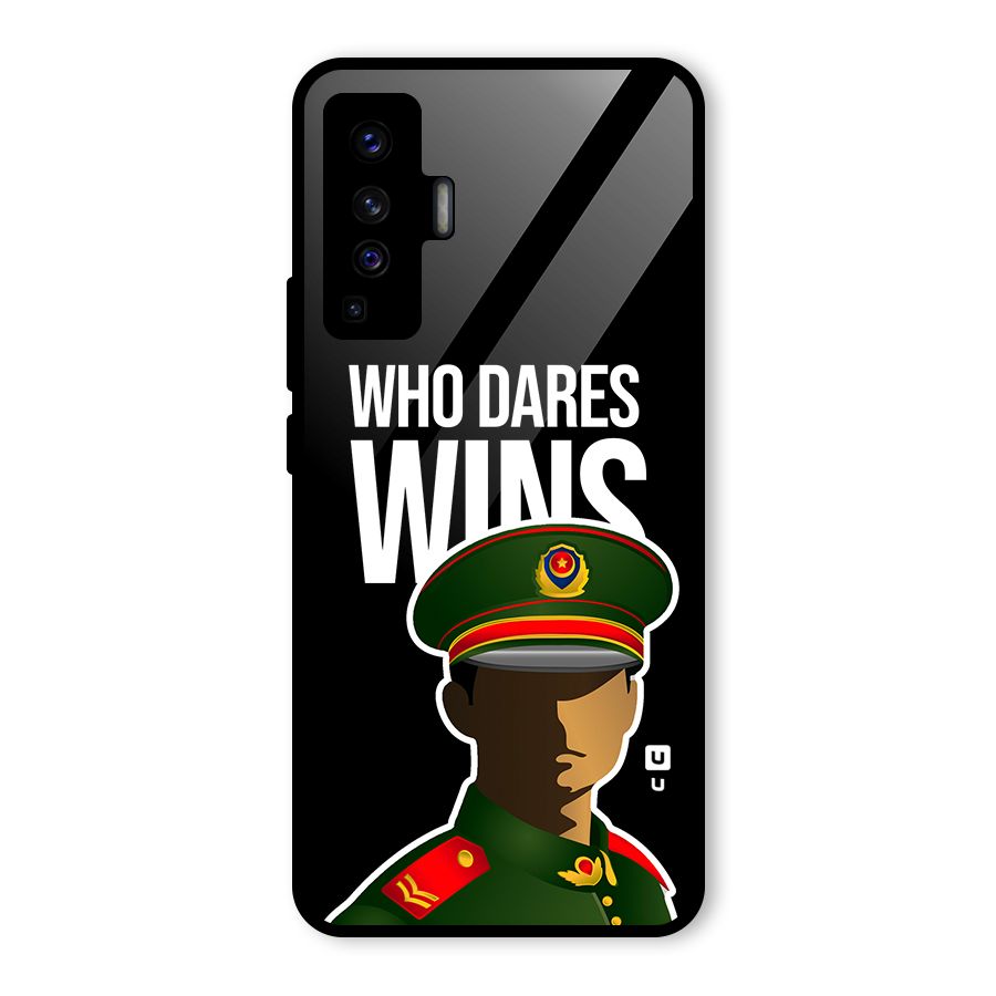 Who Dares Wins Glass Back Case for Vivo X50