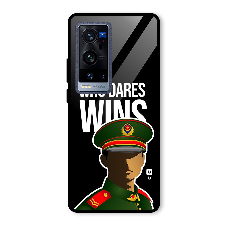 Who Dares Wins Glass Back Case for Vivo X60 Pro Plus