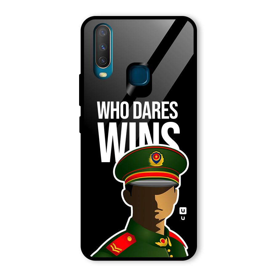 Who Dares Wins Glass Back Case for Vivo Y17