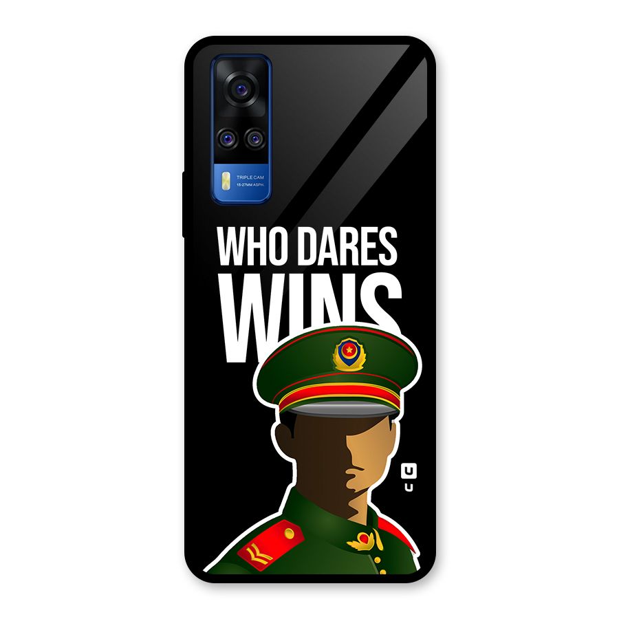 Who Dares Wins Glass Back Case for Vivo Y31
