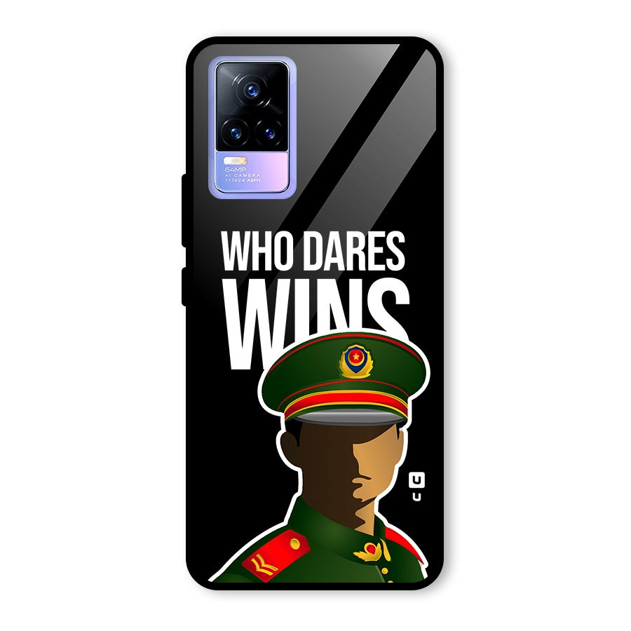Who Dares Wins Glass Back Case for Vivo Y73