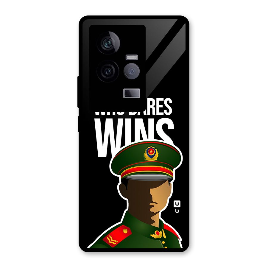 Who Dares Wins Glass Back Case for Vivo iQOO 11 5G
