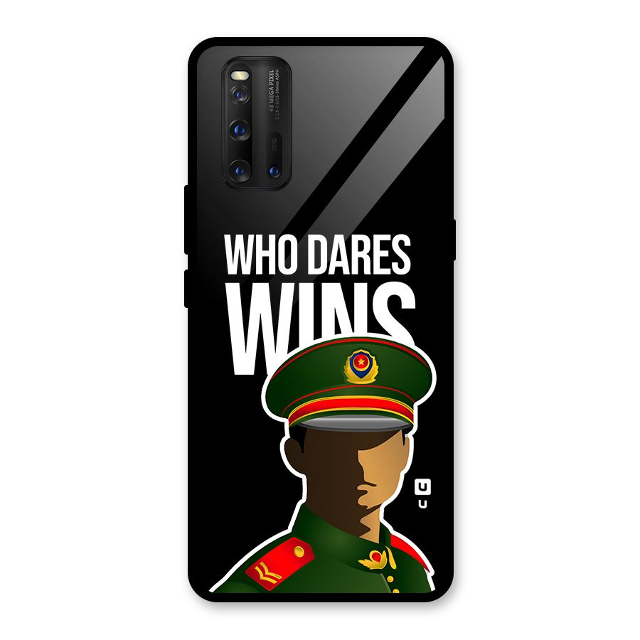Who Dares Wins Glass Back Case for Vivo iQOO 3
