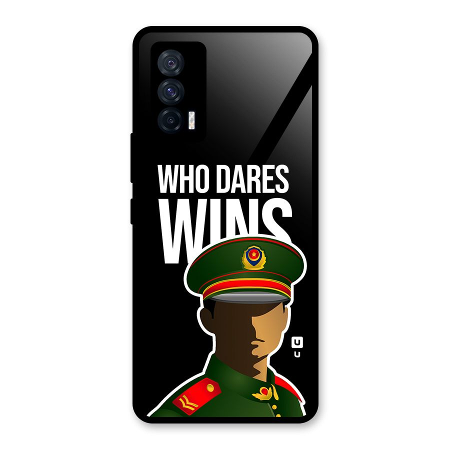 Who Dares Wins Glass Back Case for Vivo iQOO 7 5G