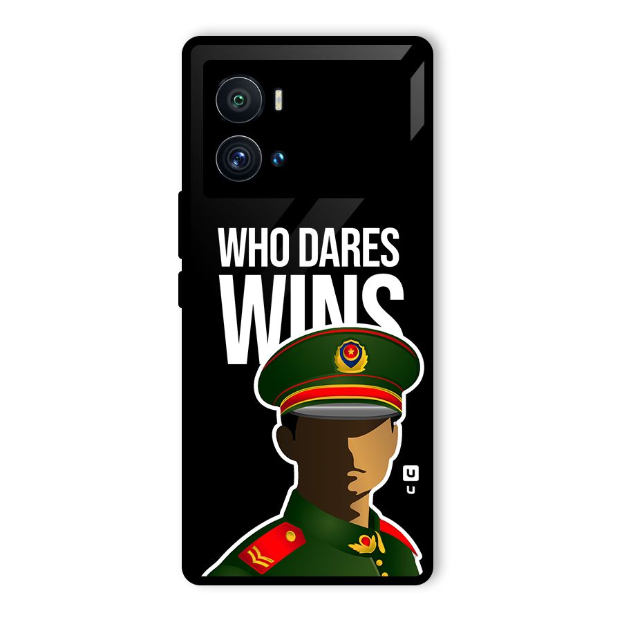 Who Dares Wins Glass Back Case for Vivo iQOO 9 Pro