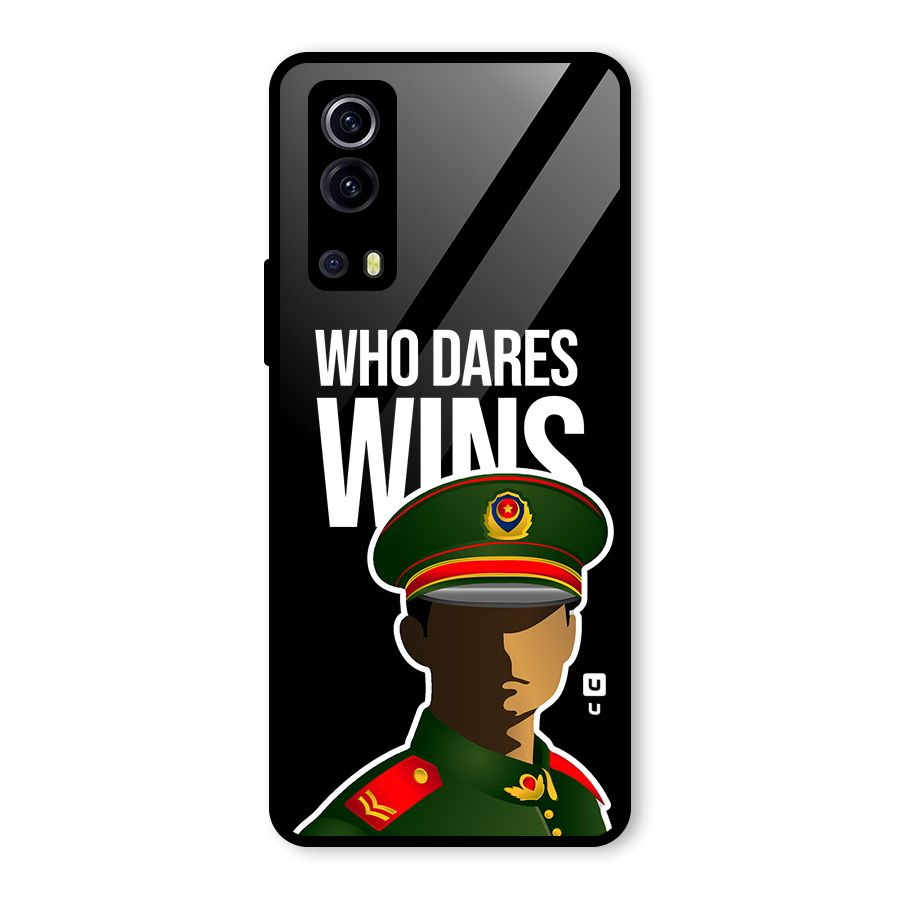 Who Dares Wins Glass Back Case for Vivo iQOO Z3