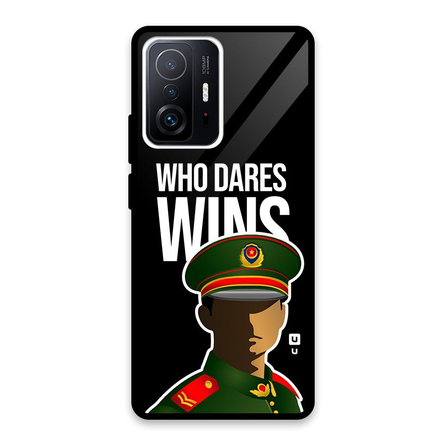 Who Dares Wins Glass Back Case for Xiaomi 11T Pro