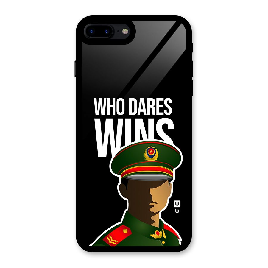 Who Dares Wins Glass Back Case for iPhone 7 Plus
