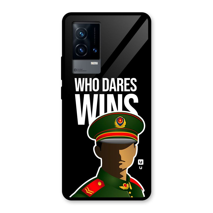 Who Dares Wins Glass Back Case for iQOO 9 5G
