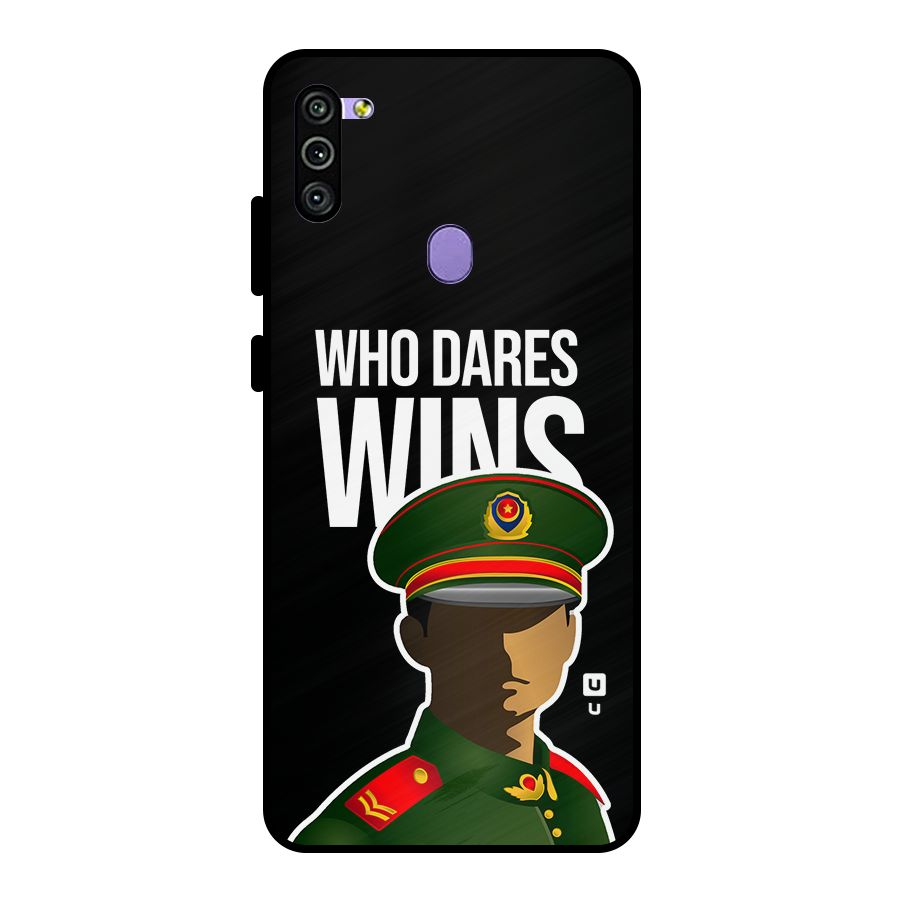 Who Dares Wins Metal Back Case for Galaxy M11