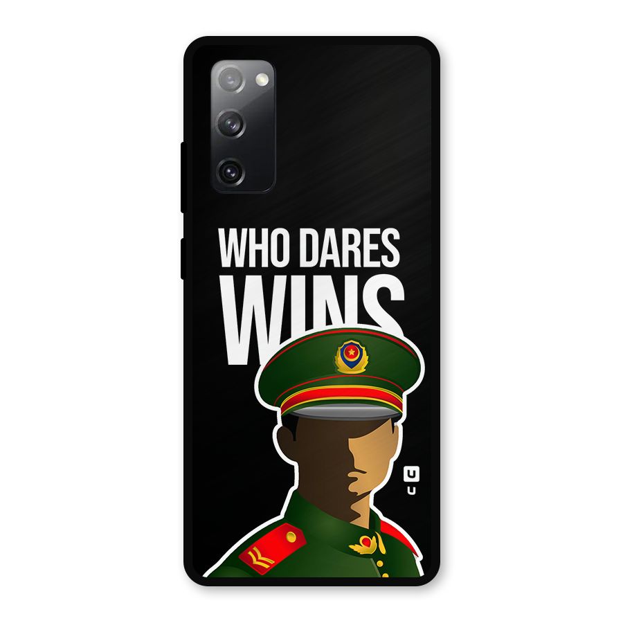 Who Dares Wins Metal Back Case for Galaxy S20 FE 5G