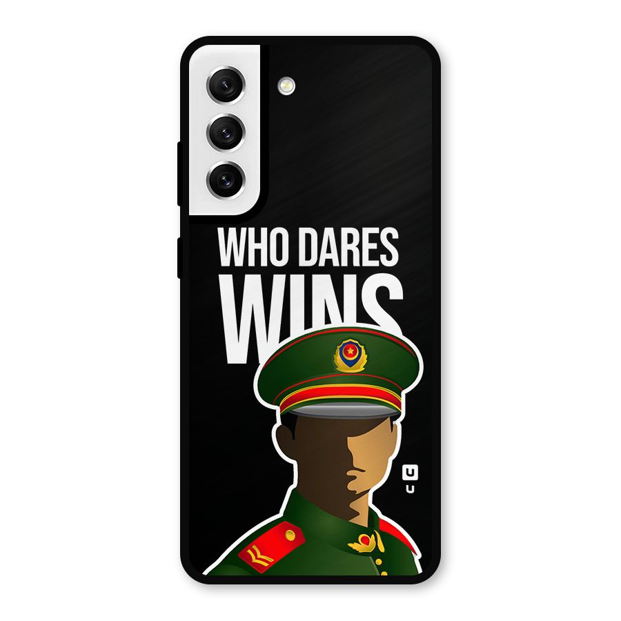 Who Dares Wins Metal Back Case for Galaxy S21 FE 5G