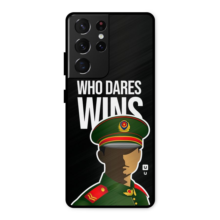 Who Dares Wins Metal Back Case for Galaxy S21 Ultra 5G