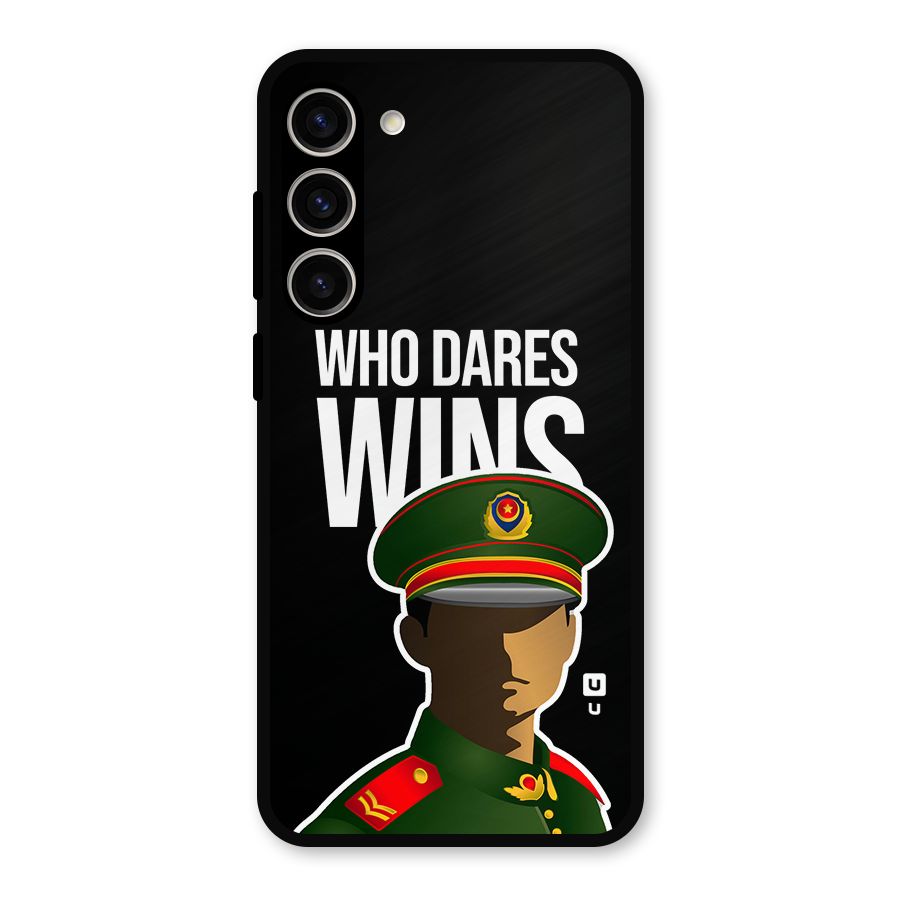 Who Dares Wins Metal Back Case for Galaxy S23 Plus