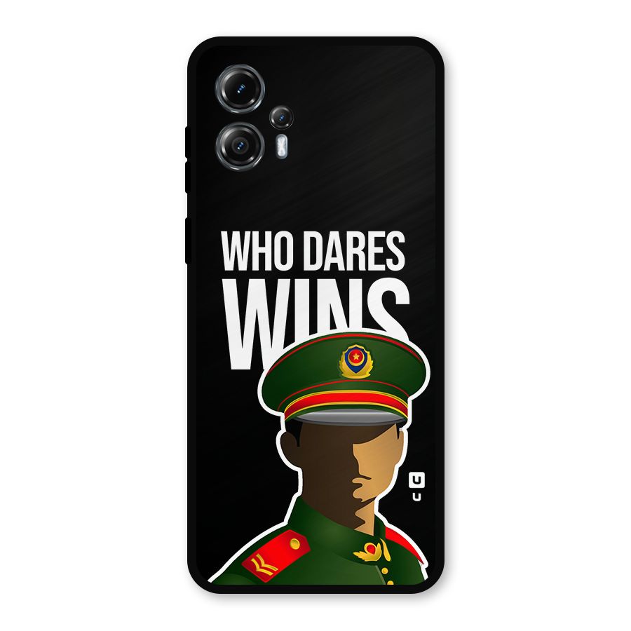 Who Dares Wins Metal Back Case for Moto G13