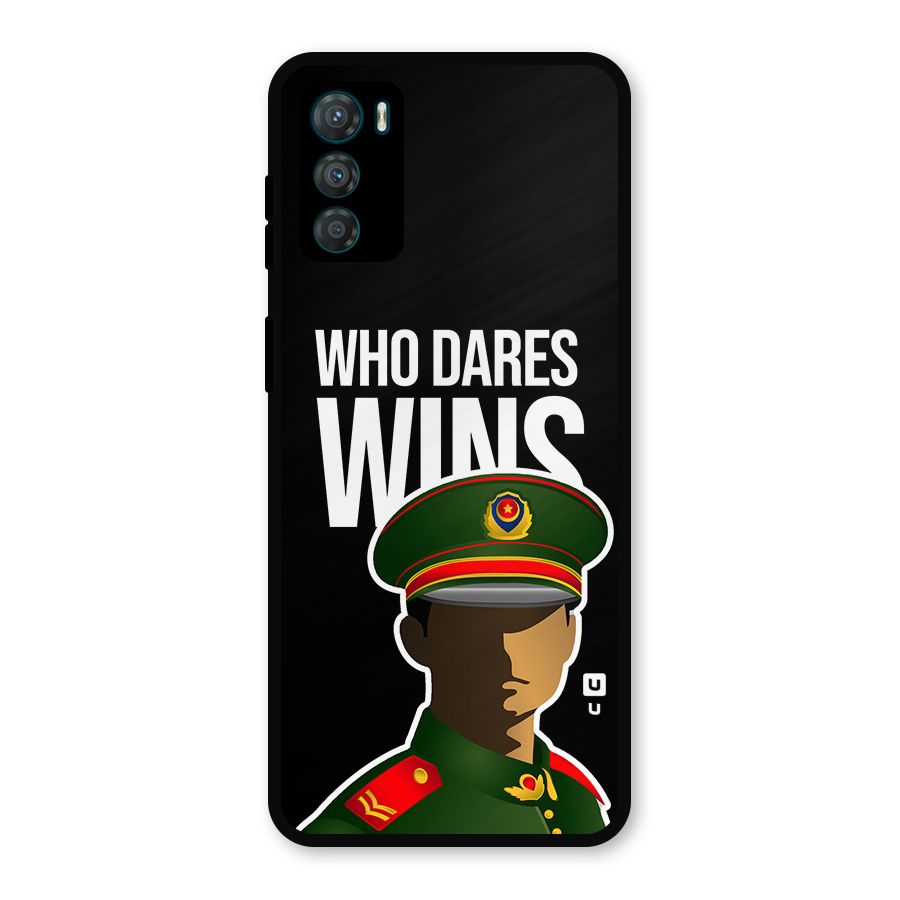 Who Dares Wins Metal Back Case for Moto G42