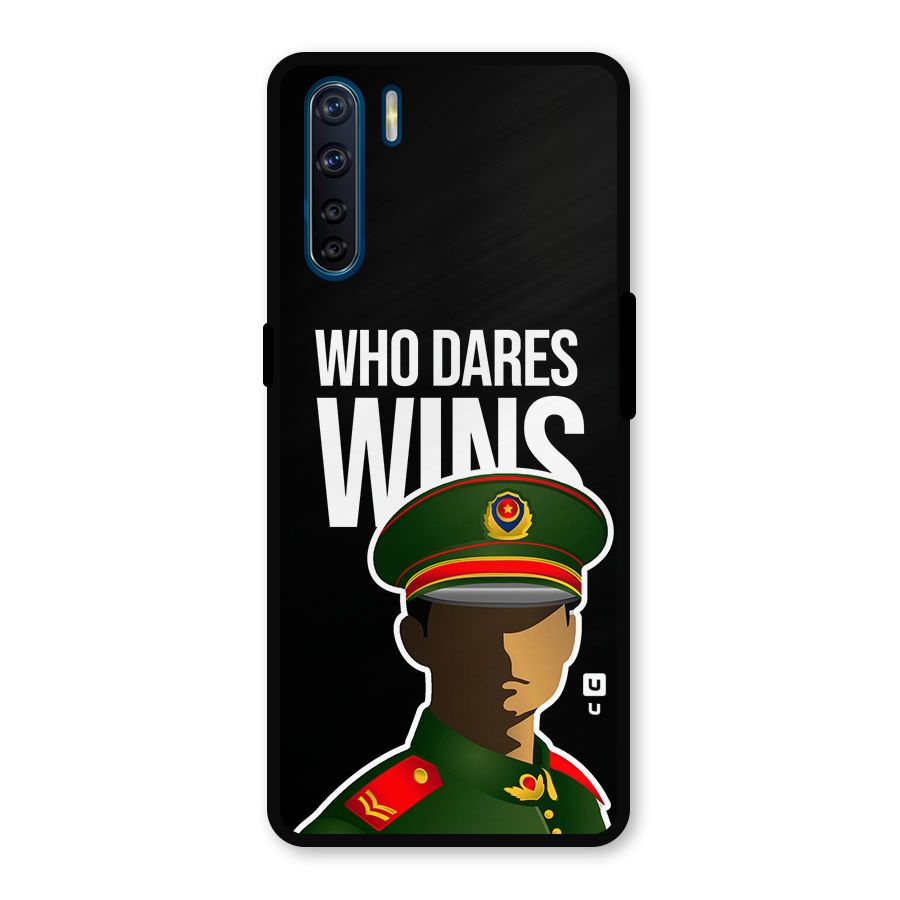 Who Dares Wins Metal Back Case for Oppo F15