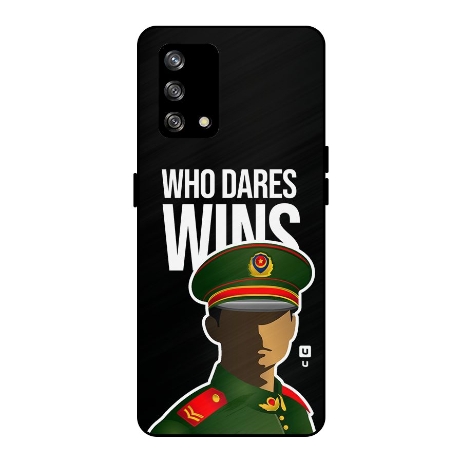 Who Dares Wins Metal Back Case for Oppo F19