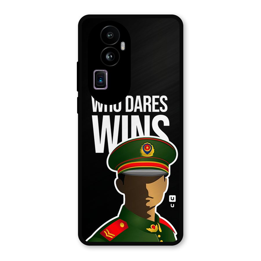 Who Dares Wins Metal Back Case for Oppo Reno10 Pro Plus