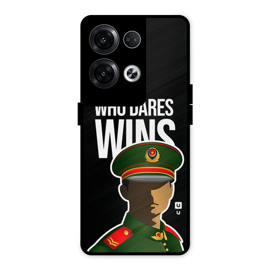 Who Dares Wins Metal Back Case for Oppo Reno8 Pro 5G