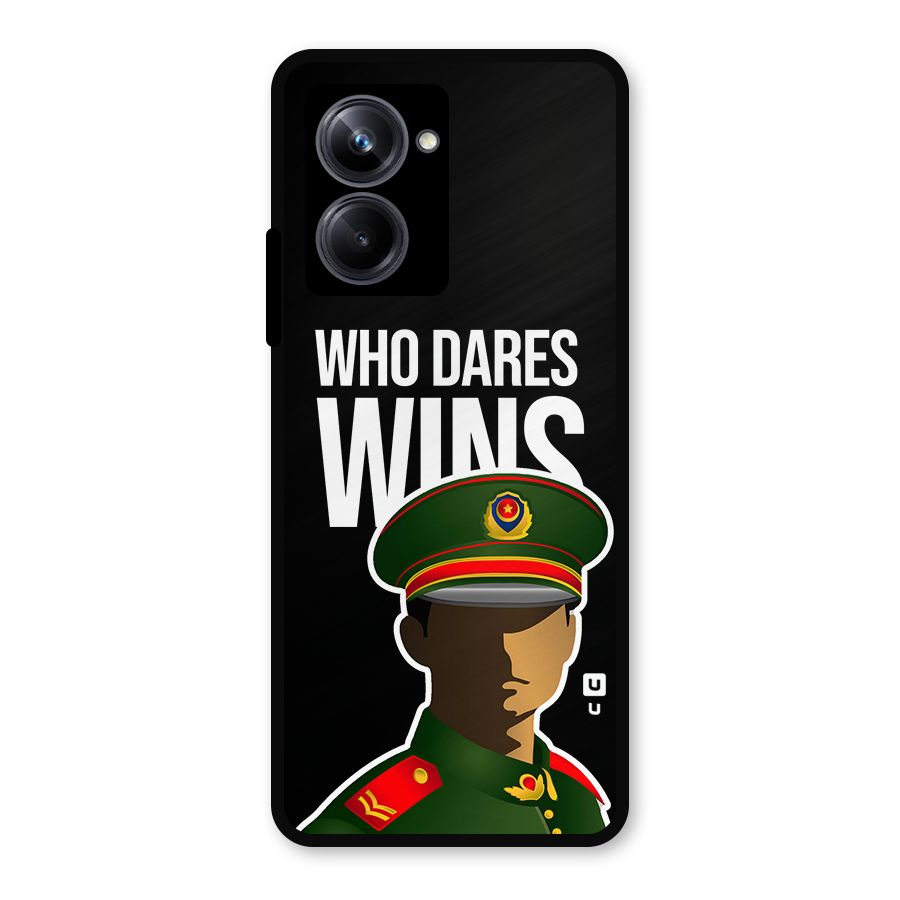 Who Dares Wins Metal Back Case for Realme 10 Pro