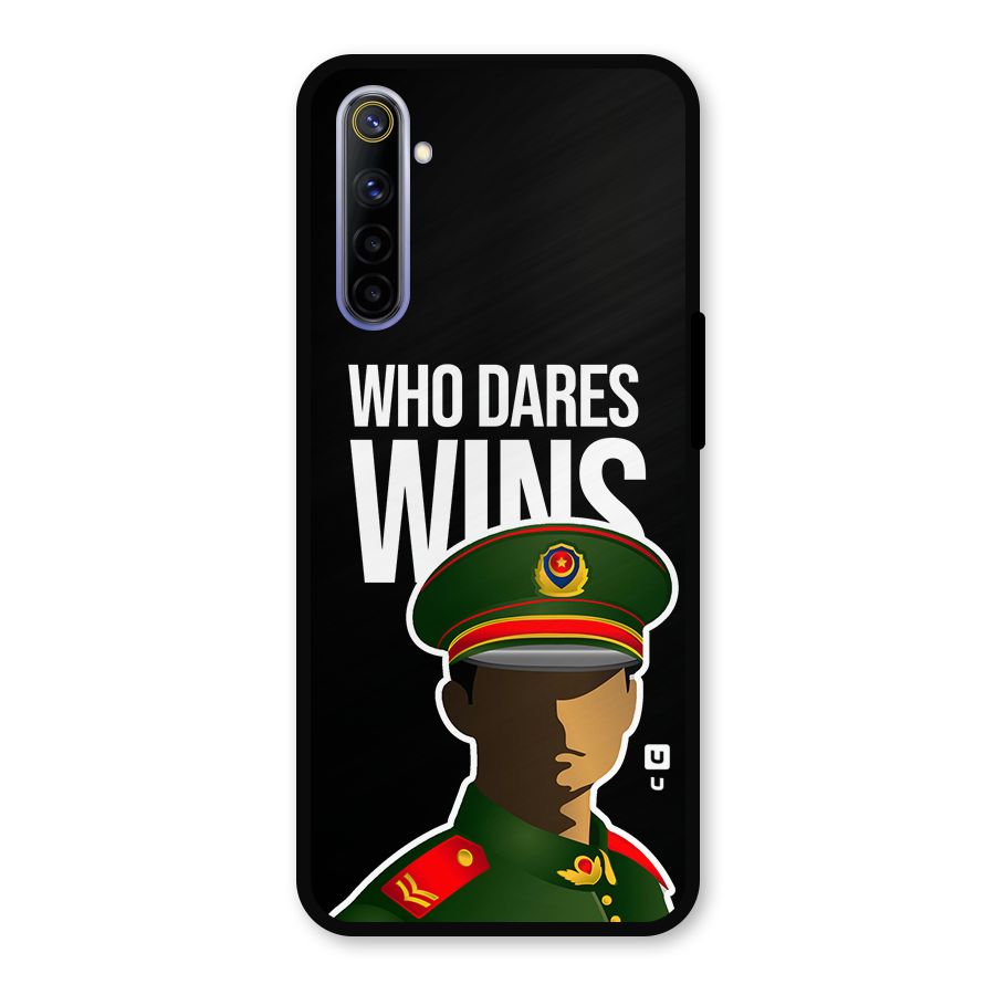 Who Dares Wins Metal Back Case for Realme 6i