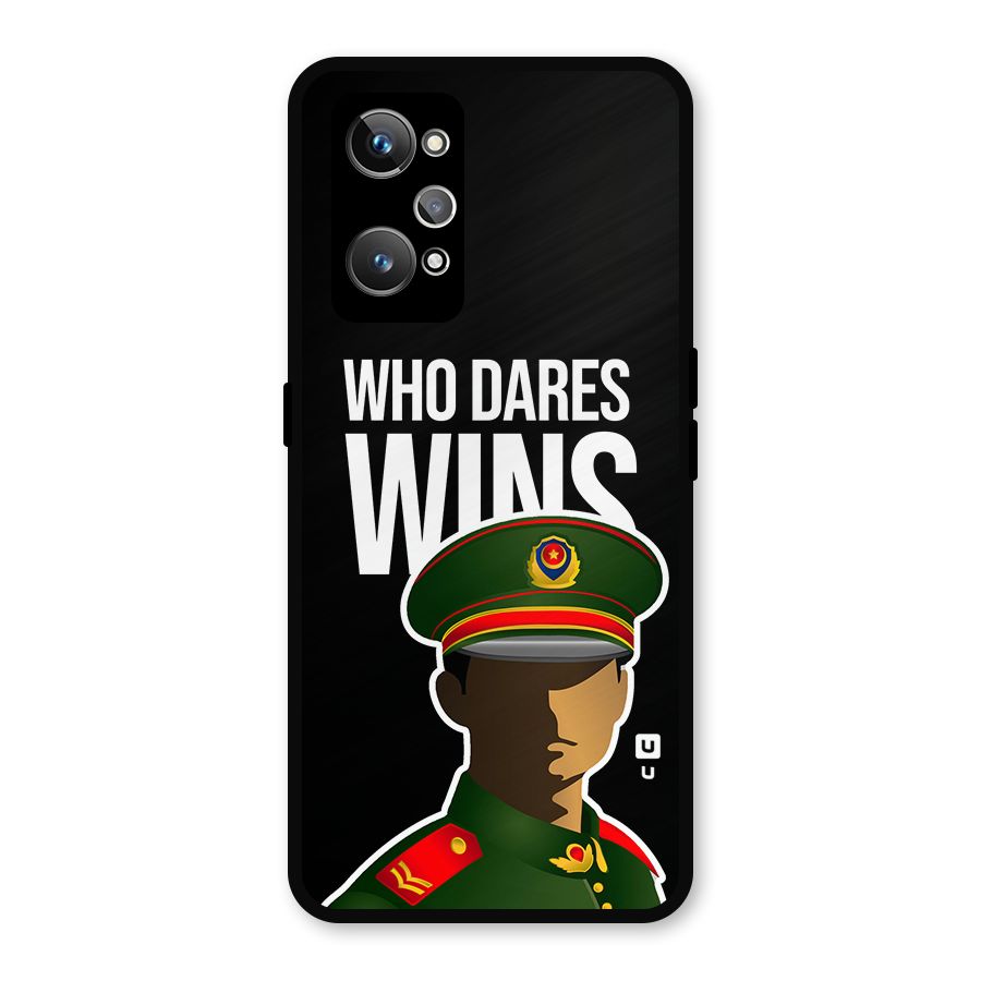 Who Dares Wins Metal Back Case for Realme GT Neo 3T