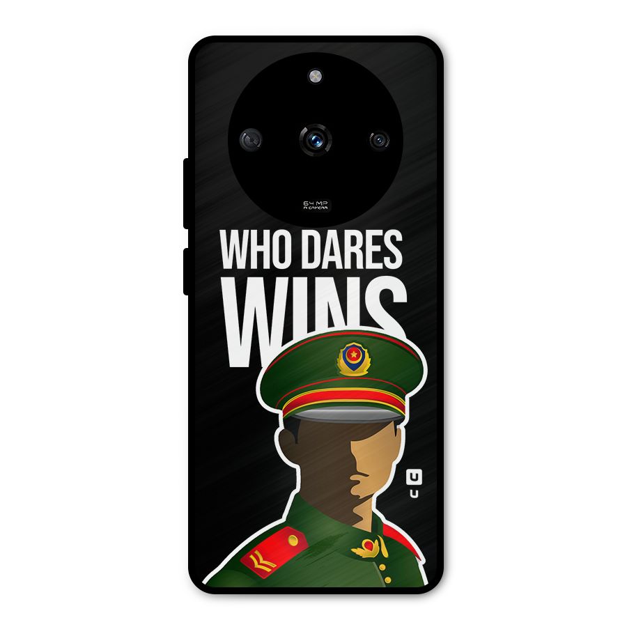 Who Dares Wins Metal Back Case for Realme Narzo 60 5G