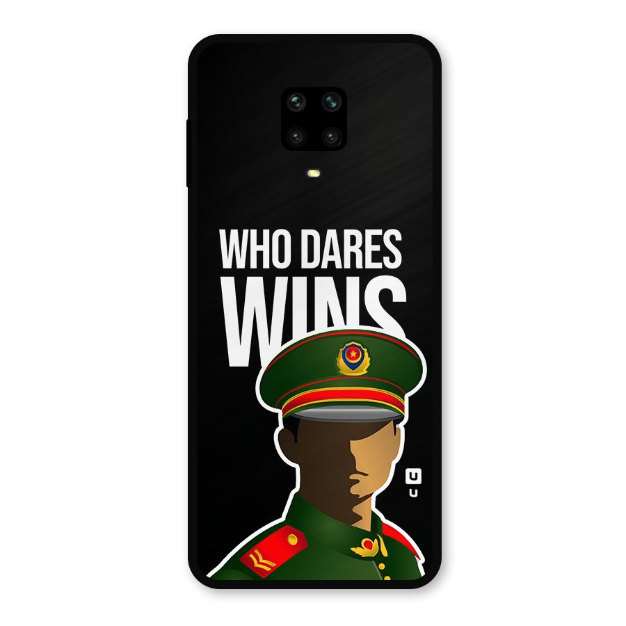 Who Dares Wins Metal Back Case for Redmi Note 10 Lite