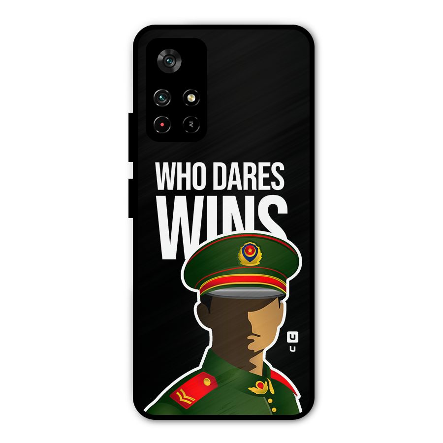 Who Dares Wins Metal Back Case for Redmi Note 11T 5G