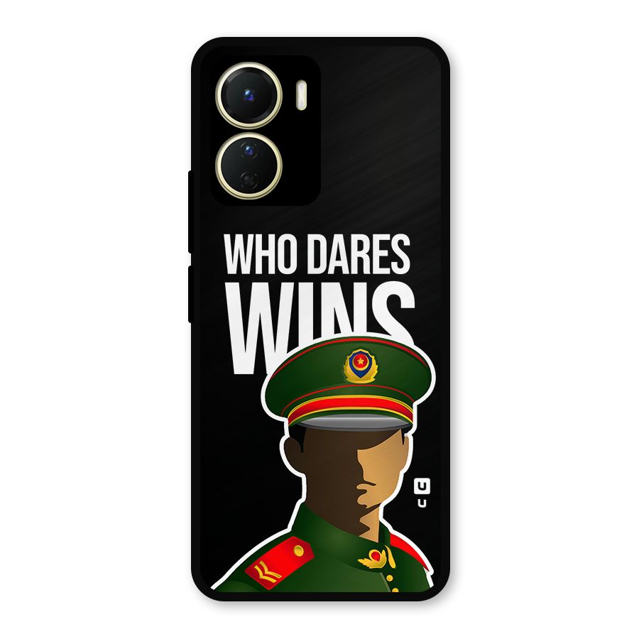 Who Dares Wins Metal Back Case for Vivo T2x