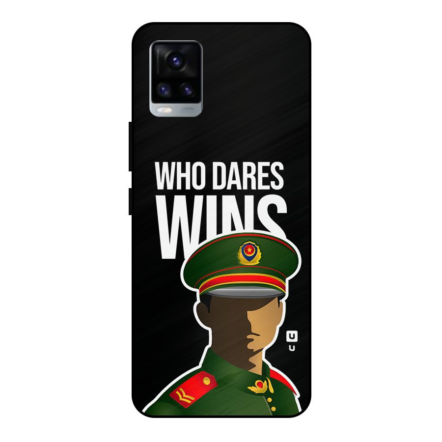 Who Dares Wins Metal Back Case for Vivo V20 2021