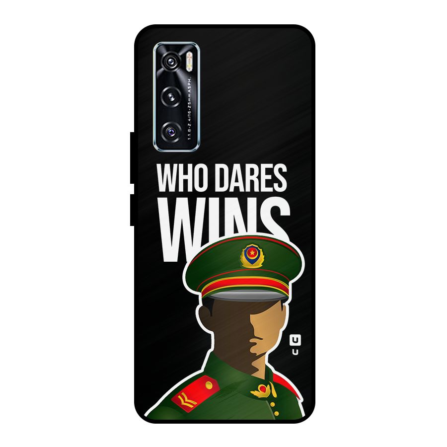Who Dares Wins Metal Back Case for Vivo V20 SE